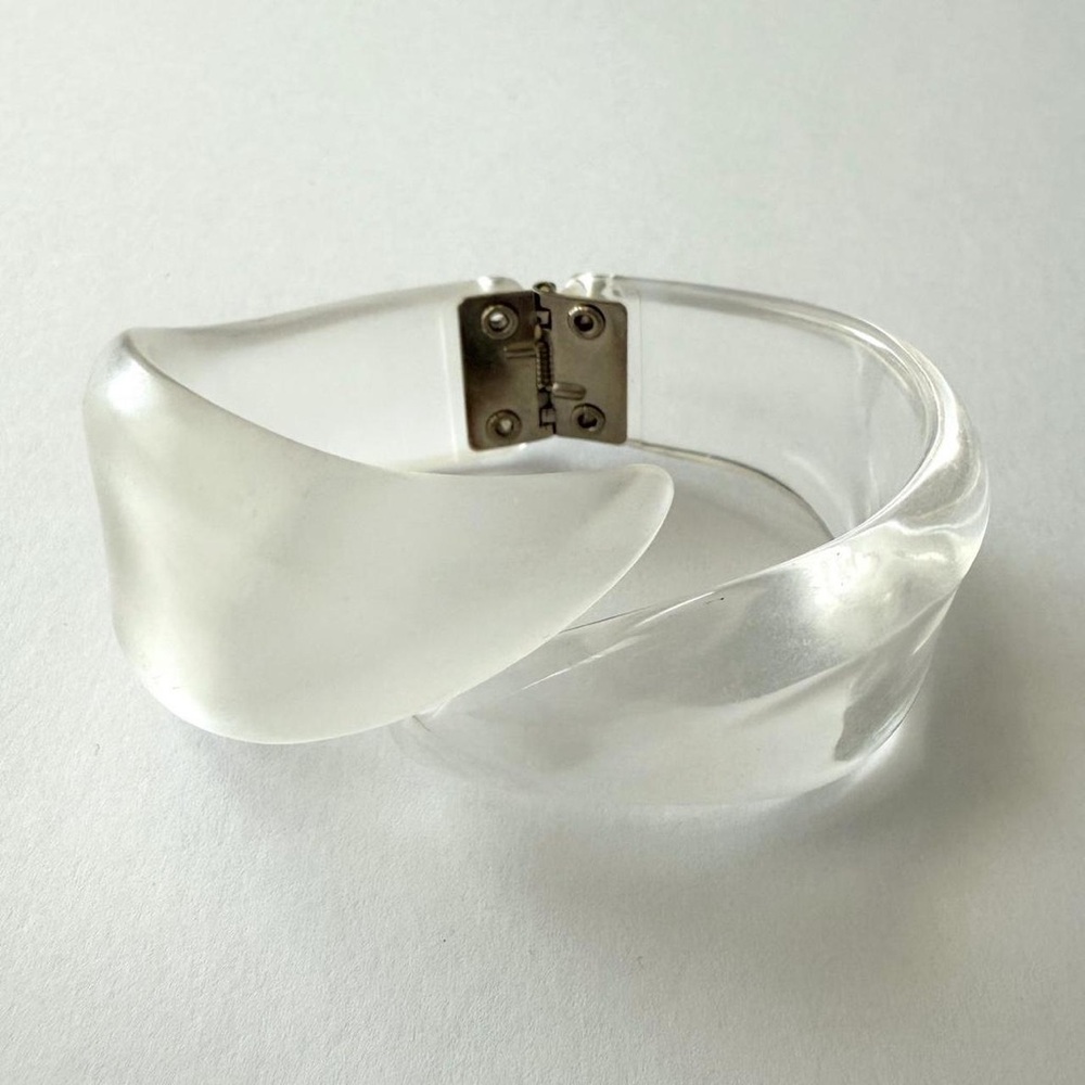 Clear Acrylic Bangle Bracelet